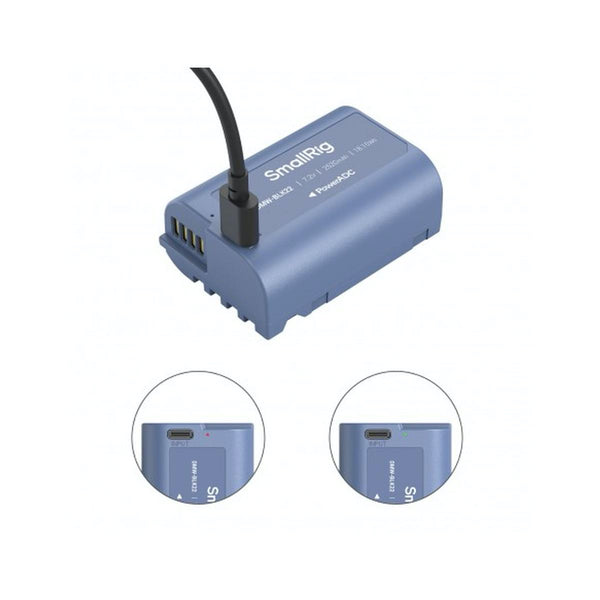 Smallrig Batteria Ricaricabile USB-C BLK22 per Panasonic 4906 Smallrig Batteria Ricaricabile USB-C BLK22 per Panasonic 4906